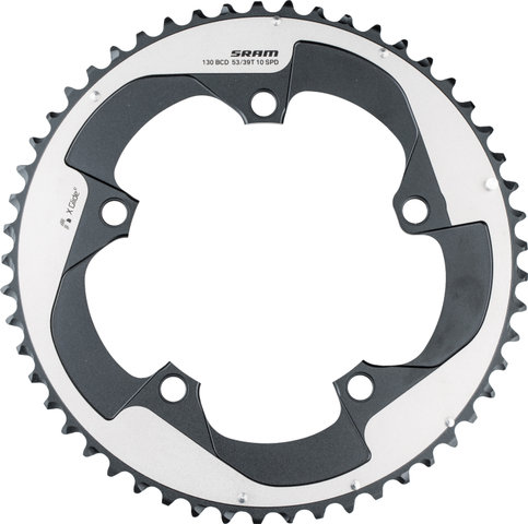 SRAM Kettenblatt Red X-Glide Yaw, 5-Arm, 130 mm Lochkreis - falcon grey/53 Z