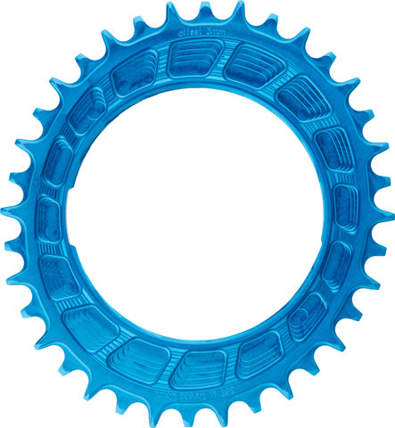 Garbaruk Thread Mount chainring for SRAM XX/XX SL PM 3 mm Oval - blue/36 /36