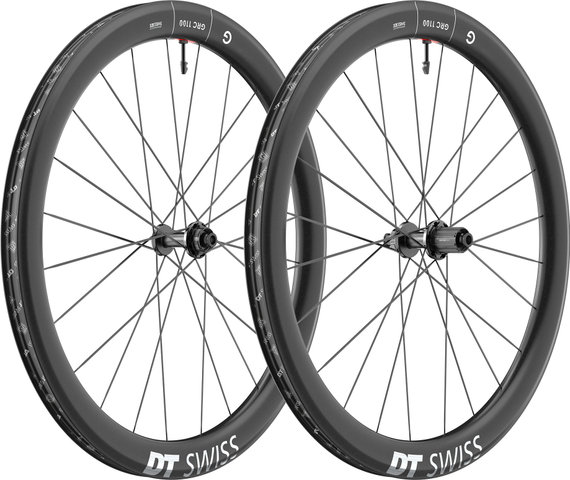DT Swiss Set de Roues GRC 1100 DICUT 50 Disc Center Lock 28" - noir/142 mm/100 mm/28"/Shimano Route/100 mm/Shimano Route/100 mm/142 mm