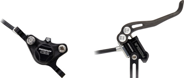 Trickstuff Set de Freins à Disque Piccola Carbon av+arr Postmount - noir-argenté/Ensemble/gauche/droite (spécifique)