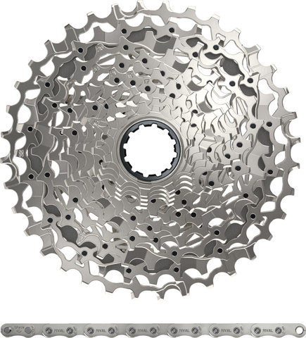 SRAM Groupe Capteur de Puissance Rival eTap AXS HRD FM 2x12 vitesses 33-46 - black/SRAM XDR/10-36/SRAM XDR/À braser/172,5 mm/sans