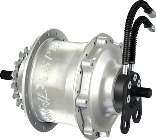 Rohloff Speedhub 500/14 TS Eje atornillado Tandem 135 mm Buje de engranaje - plata-anodizado/Typ 1, 32 agujeros