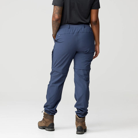 Fjällräven Abisko Hybrid Trail Zip-Off Damen Hose - navy | S