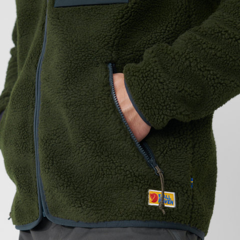 Fjällräven Vardag Pile Fleeceoberteil - deep forest | L