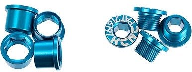 KCNC Long Chainring Bolt Set, MTB M8.5 - blue/universal