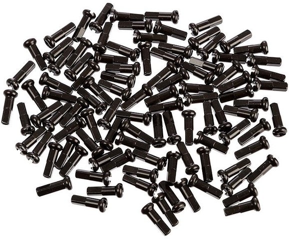 Messing-Nippel 2,0 mm - 100 Stück - schwarz/14 mm