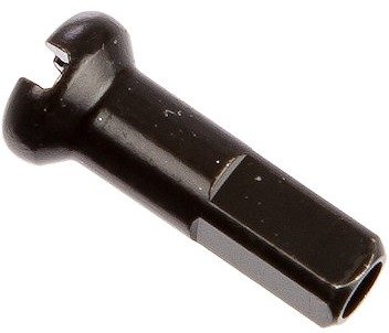 Messing-Nippel 2,0 mm - 100 Stück - schwarz/14 mm