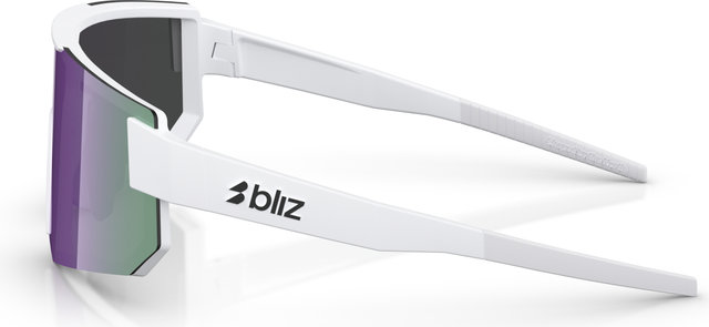 Bliz P005 Small Sports Glasses - matte white | purple mirror