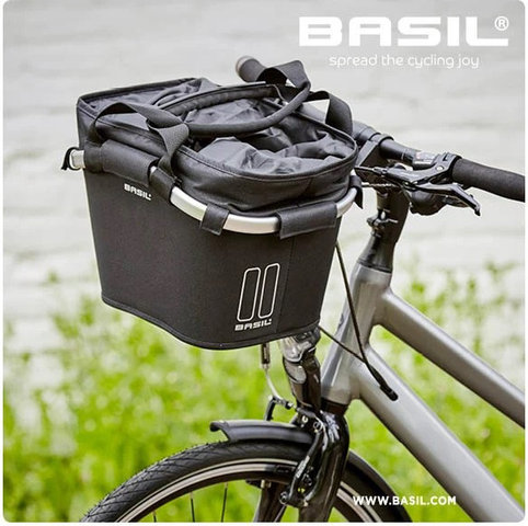 Basil Classic Carry All KF bike basket - black/15 l