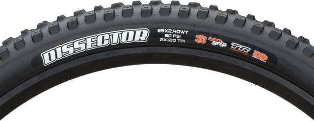 Maxxis Dissector 3C MaxxGrip DD WT TR 29" Faltreifen - schwarz/29 "/61 mm/61-622/2.4 "