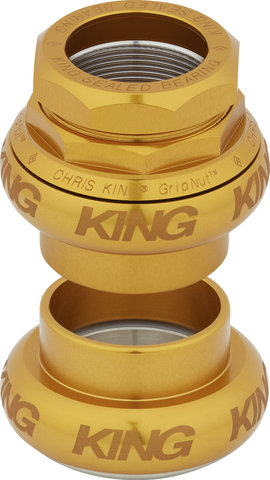 Chris King GripNut Sotto Voce EC30/25,4 - EC30/26 Gewindesteuersatz - gold/1"/EC30/25,4 - EC30/26