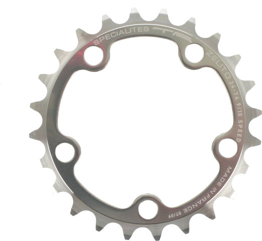 TA Kettenblatt Zelito, 5-Arm, innen, 74 mm Lochkreis - silber/24 Z