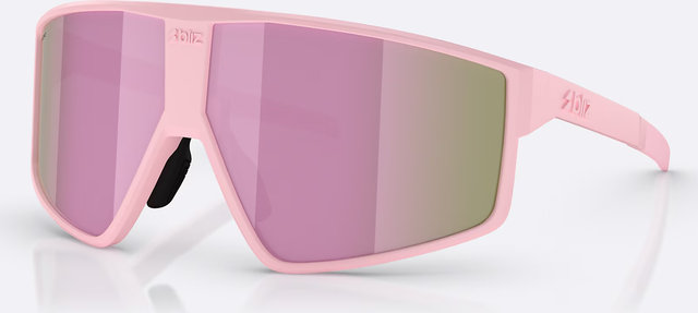 Bliz P002 Sportbrille - matte powder pink/brown-rose multicolor