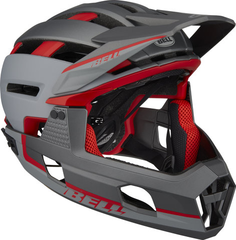 Bell Super Air R MIPS Helmet - matte gray-red/55 - 59 cm