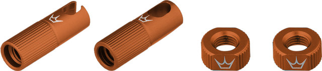 Peaty's Chris King Edition MK2 Tubeless Ventil Ersatzteil-Set - mango/SV