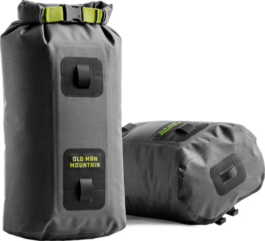 Old Man Mountain Bolsa de horquilla Hemlock 5 L con Flip Cages - gris-negro | 5 