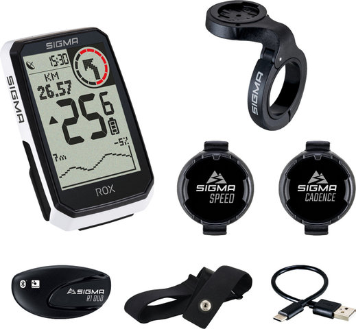 Sigma ROX 4.0 Endurance Sensor Set Fahrradcomputer - weiss