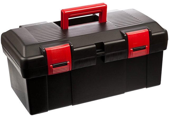 Caja de herramientas profesional - negro-rojo/universal