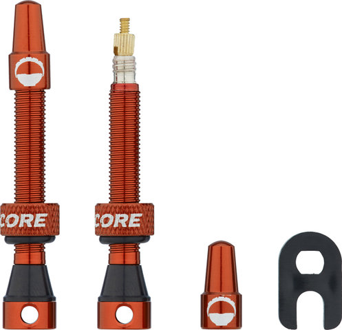 CushCore Tubeless Ventil 44 mm 2er-Set - orange/SV