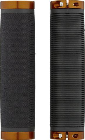 Brooks Cambium Rubber Lenkergriffe - black-orange/130 mm