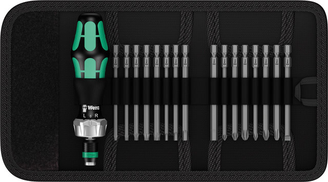 Wera Destornillador Kraftform Kompakt Vario con carraca - negro-verde