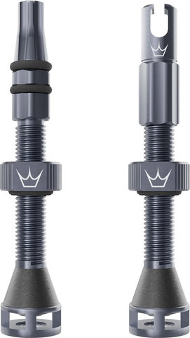 Peaty's Valves tubeless Holeshot Fast Flow - slate | Valve Presta (SV) | 42 mm