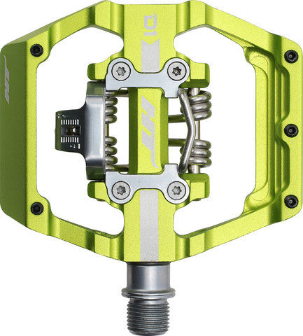 HT DUO D1 Clipless/Platform Pedals - apple green