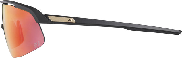 Alpina Turbo Pro S QV Sports Glasses - black matte | rainbow mirror