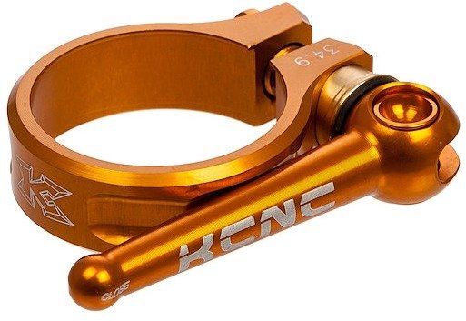 KCNC MTB QR SC10 Sattelklemme mit Schnellspanner - gold/34,9 mm