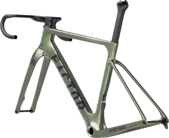 Factor OSTRO Gravel V.A.M. UDH Disc Shimano Carbon Rahmenkit - olive green | M | 27,5" (650B), 28" | 0 mm | 50 mm | 38 cm, 110 mm