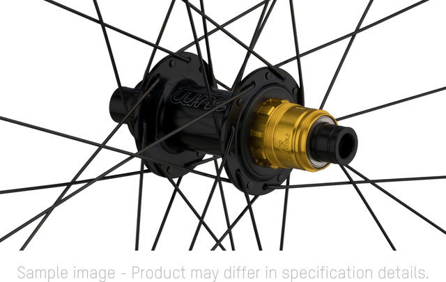 tune Set de Roues Crosser Endurance Disc Center Lock Carbon 28" - noir/Set de 28" (avant 12x100 + arrière 12x142) Shimano
