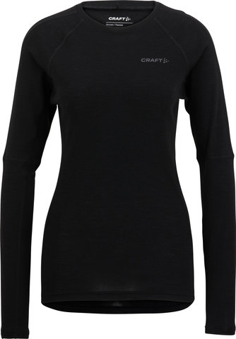 Craft Adv Wool Merino RN L/S Damen Unterhemd - black/M