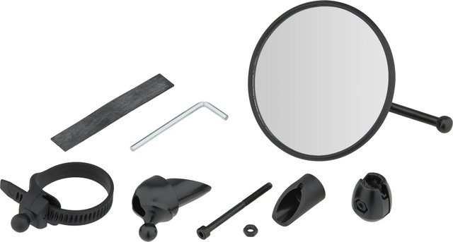busch+müller Cycle Star Rückspiegel 80 mm - schwarz/kurz gebogen