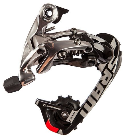 SRAM Red WiFLiT Schaltwerk 10-fach - falcon grey-black/mittel