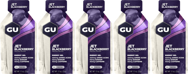 GU Energy Labs Energy Gel - 5 unidad - jet blackberry