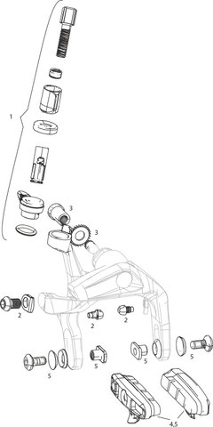 SRAM Piezas de repuesto para frenos Red 2013 - 2