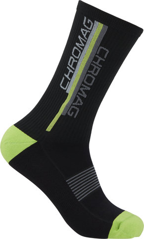 Chromag Ridge Socks - black-green/42 - 45