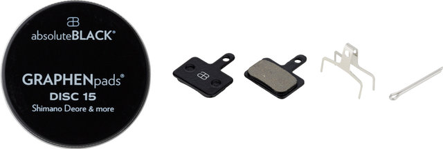 absoluteBLACK Plaquettes de Frein GRAPHENpads Disc pour Shimano - organique - aluminium/SH-002