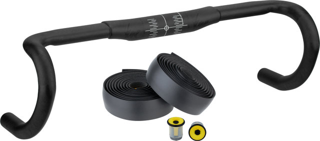 tune Set de manillar Road Carbon - schwarz gold | 420 mm | 420 mm