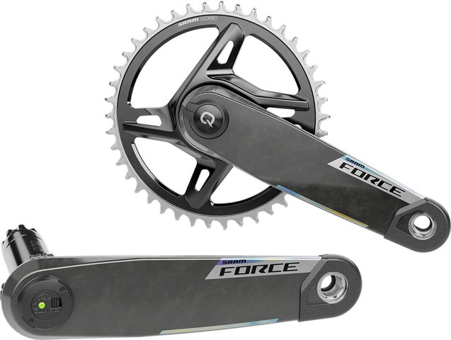 SRAM Biela con potenciómetro Force E1 XPLR Wide DUB DM 1x13 velocidad de ca - black/172,5 mm/42