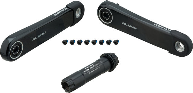 Rotor Pédalier ALDHU Carbone Gravel Q-Ring 46/30 11 vitesses - noir/170,0 mm/30-46