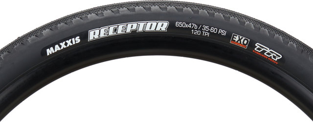 Maxxis Receptor Dual EXO TR 27.5" Folding Tire - black/27.5 /47 mm/47-584/1.75 
