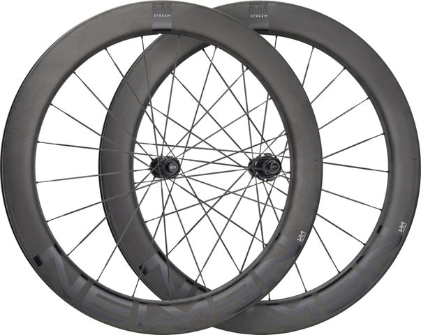 NEWMEN Advanced R.65 Streem VONOA Center Lock Disc Carbon 28" Wheelset - black-black/142 mm/100 mm/28"/Shimano Road/100 mm/Shimano Road/100 mm/142 mm