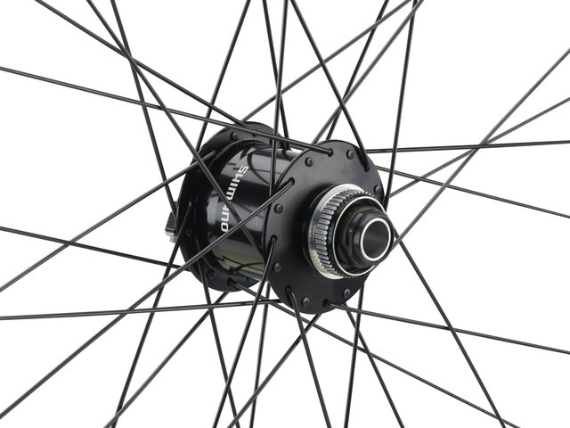 bc basic Mountain Deore Disc Center Lock DT Swiss 533D 29" Laufrad - schwarz | 29" VR 15x100 Dynamo