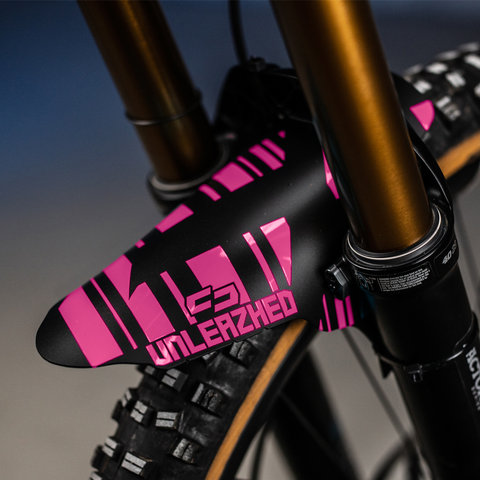 Unleazhed Mudguard M01 Logo Skin Schutzblech - pink