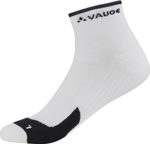 VAUDE Chaussettes Bike Socks Short - blanc/42 - 44