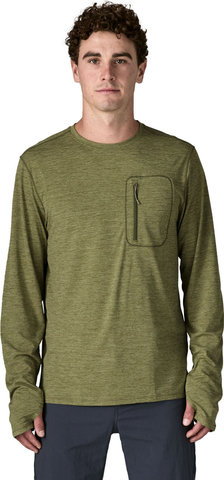Patagonia Camiseta Capilene Cool Sun L/S - caper green buckhorn green x dye | XL