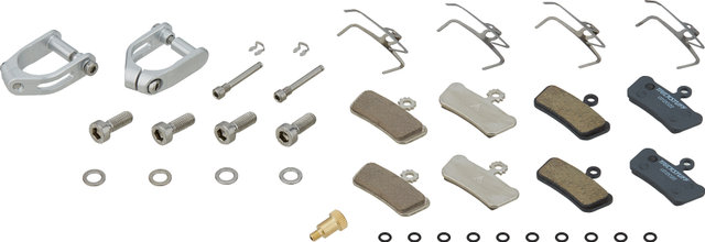 Trickstuff Piccola HD Titanium f+r Set Disc Brake - silver-silver/left/right (side-specific)/Set