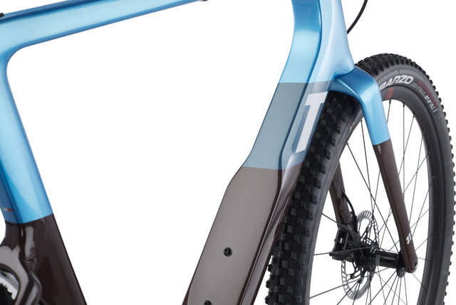 3T Vélo de Gravel en Carbone Exploro Max Ekar 1X - blue-brown/27,5" (650B)/M