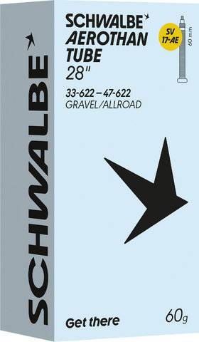 Schwalbe 17-AE cámara de aire Aerothan para 28" - universal | 33-622 a 47-622 | Válvula Presta (SV) | 60 mm